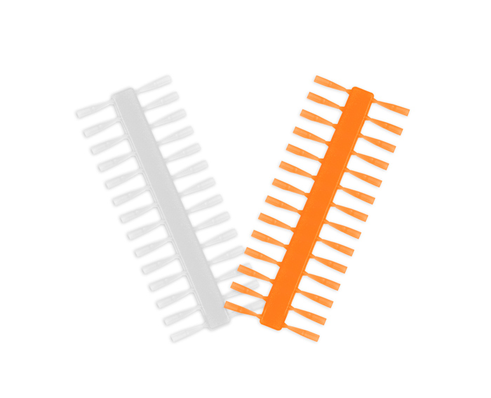 Nekonečná zarážka Delphin Q-STOP / transparentná+oranžová 1 Nekonečná zarážka Delphin Q-STOP / transparentná+oranžová