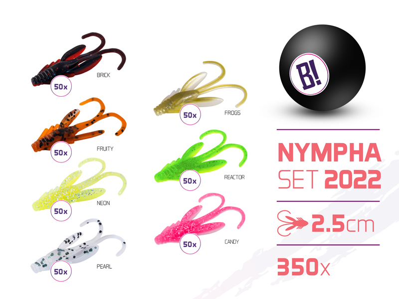 Sada nástrah BOMB Nympha farby 2022 / 350ks 1 Sada nástrah BOMB Nympha farby 2022 / 350ks