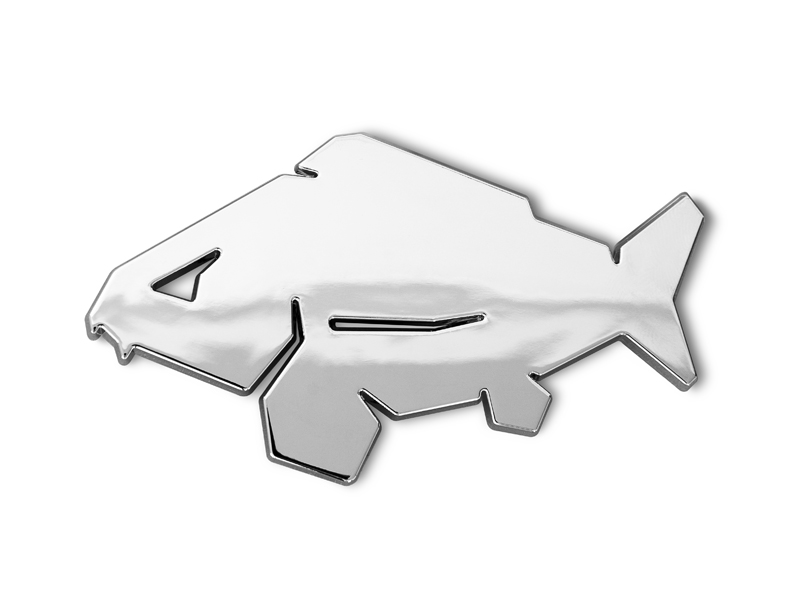 3D nálepka Delphin CARP Chróm 1 3D nálepka Delphin CARP Chróm