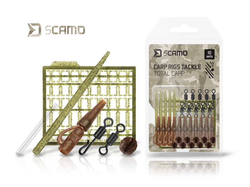 Set kaprárskych montáží Delphin sCAMO Total CARP / 10 setov 1 Set kaprárskych montáží Delphin sCAMO Total CARP / 10 setov