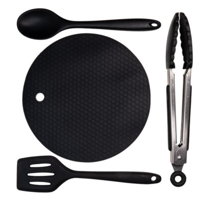 Sada silikónového riadu s podložkou Eazi Utensil Set