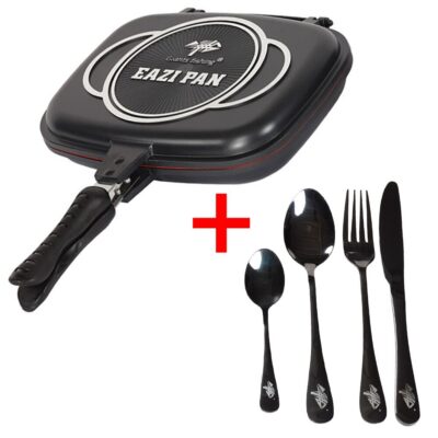 Giants fishing Akčný set Panvica na varenie Eazi Pan Large + Sada nerezových príbory