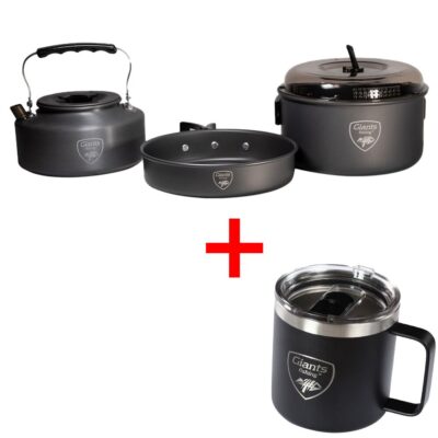 Sada nádobí s konvičkou + Nerezový thermo hrnček